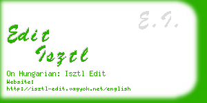 edit isztl business card